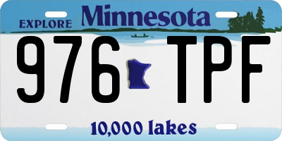 MN license plate 976TPF
