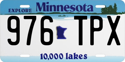 MN license plate 976TPX