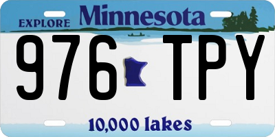 MN license plate 976TPY