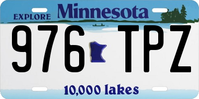 MN license plate 976TPZ