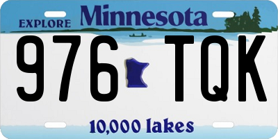 MN license plate 976TQK