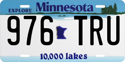 MN license plate 976TRU