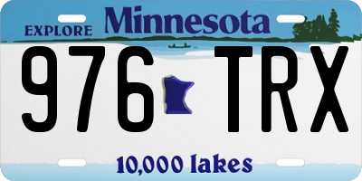 MN license plate 976TRX