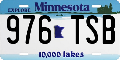 MN license plate 976TSB