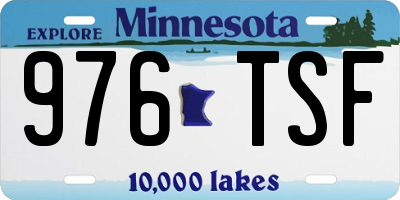 MN license plate 976TSF