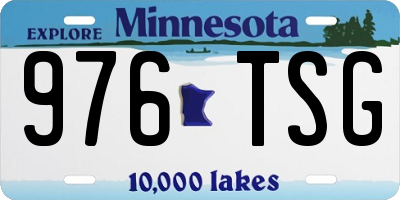 MN license plate 976TSG