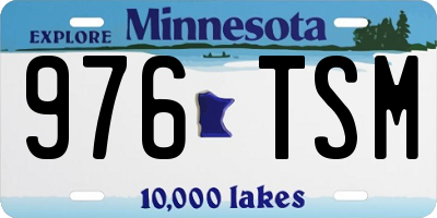 MN license plate 976TSM