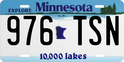 MN license plate 976TSN