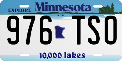 MN license plate 976TSO