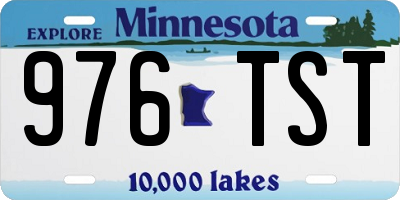 MN license plate 976TST