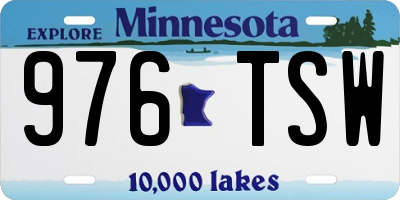 MN license plate 976TSW
