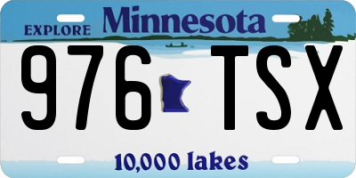 MN license plate 976TSX