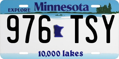 MN license plate 976TSY
