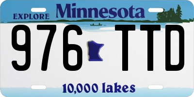 MN license plate 976TTD