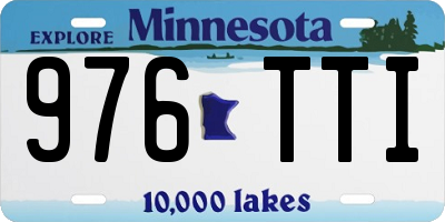MN license plate 976TTI