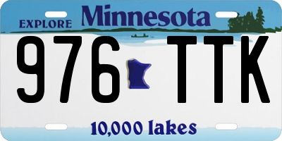 MN license plate 976TTK