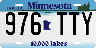 MN license plate 976TTY
