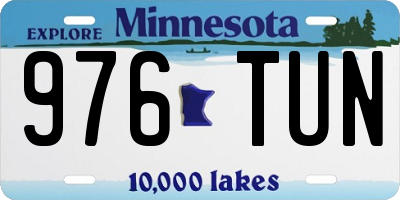 MN license plate 976TUN