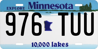 MN license plate 976TUU
