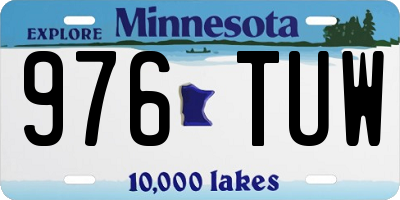 MN license plate 976TUW