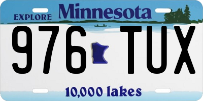 MN license plate 976TUX