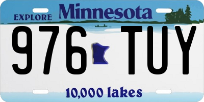 MN license plate 976TUY