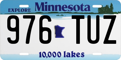 MN license plate 976TUZ