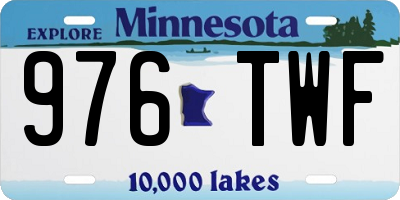 MN license plate 976TWF