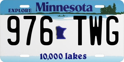 MN license plate 976TWG
