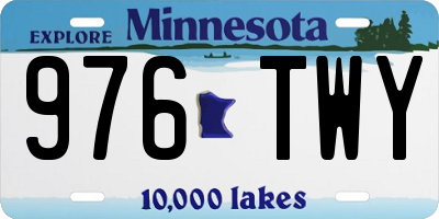 MN license plate 976TWY