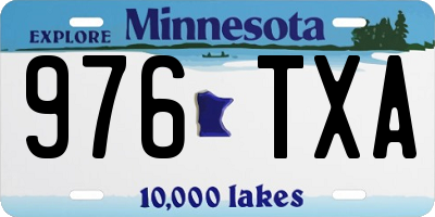 MN license plate 976TXA