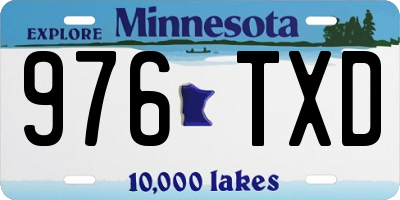 MN license plate 976TXD