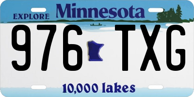 MN license plate 976TXG