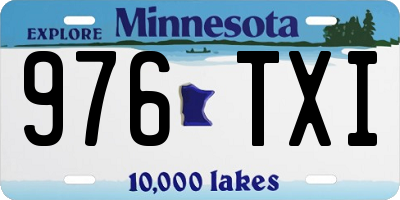 MN license plate 976TXI