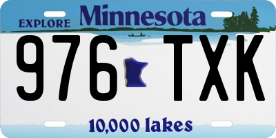 MN license plate 976TXK