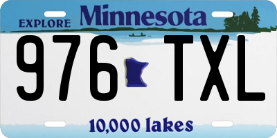 MN license plate 976TXL