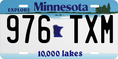 MN license plate 976TXM