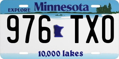 MN license plate 976TXO