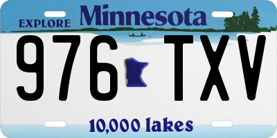 MN license plate 976TXV