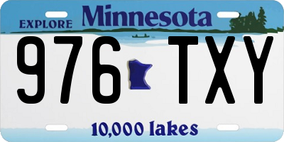MN license plate 976TXY