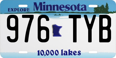 MN license plate 976TYB
