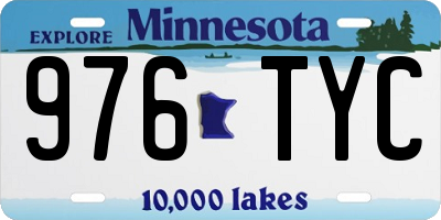 MN license plate 976TYC