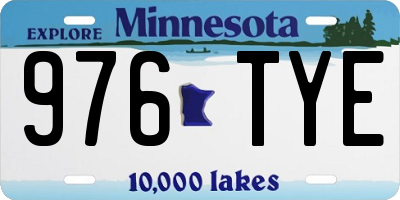 MN license plate 976TYE