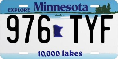 MN license plate 976TYF