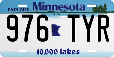 MN license plate 976TYR