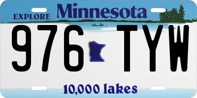 MN license plate 976TYW