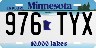 MN license plate 976TYX