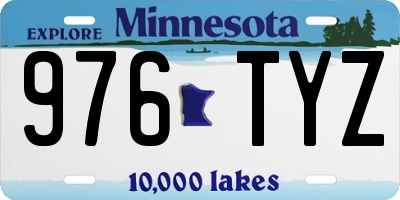 MN license plate 976TYZ