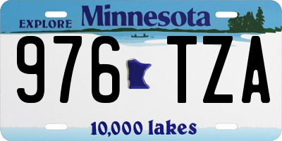 MN license plate 976TZA