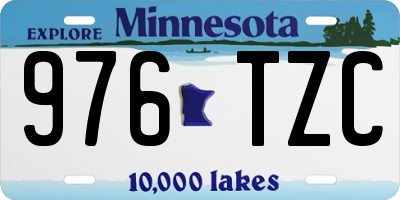 MN license plate 976TZC
